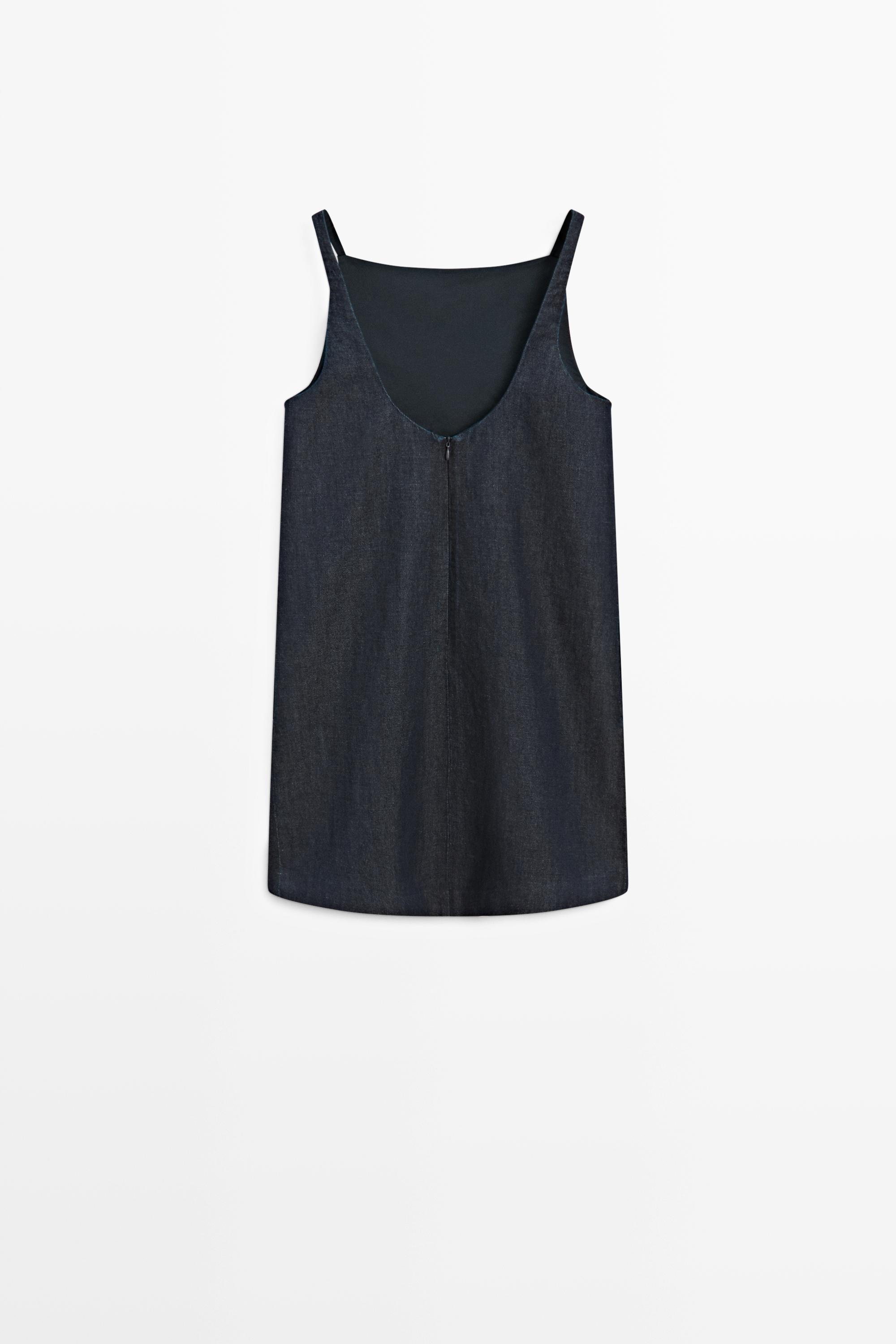 Denim mini dress